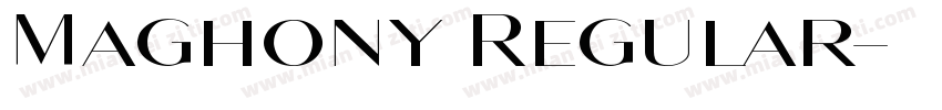 Maghony Regular字体转换